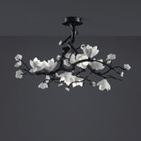 Black Branch Copper Tree Chandelier