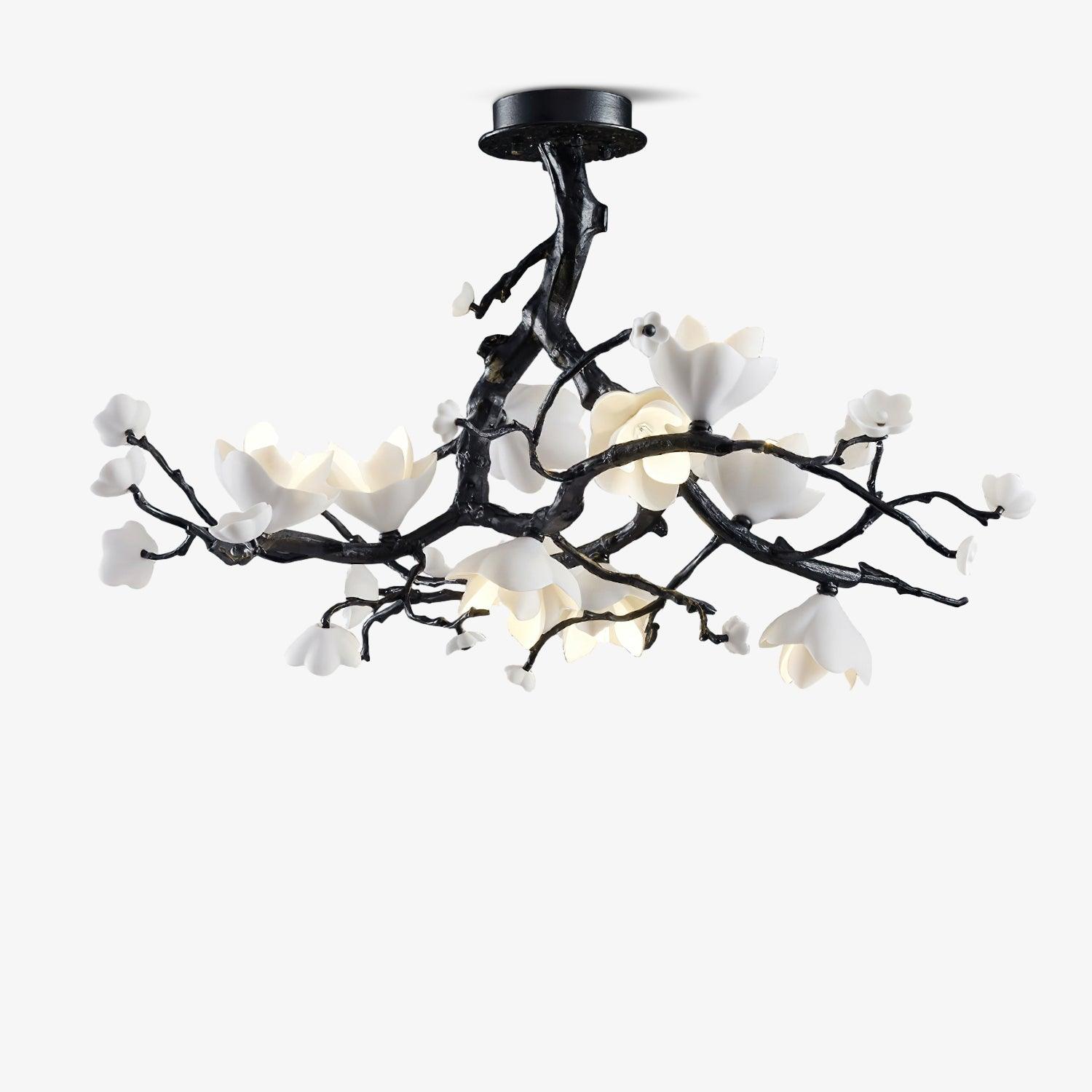 Black Branch Copper Tree Chandelier
