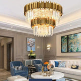 Bourbons Colin Crystal Round Chandelier