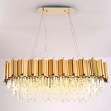 Bourbons Moore Crystal Oval Chandelier