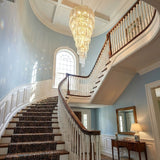 Transparent Twisting Raindrop Chandelier - CasaraHouse