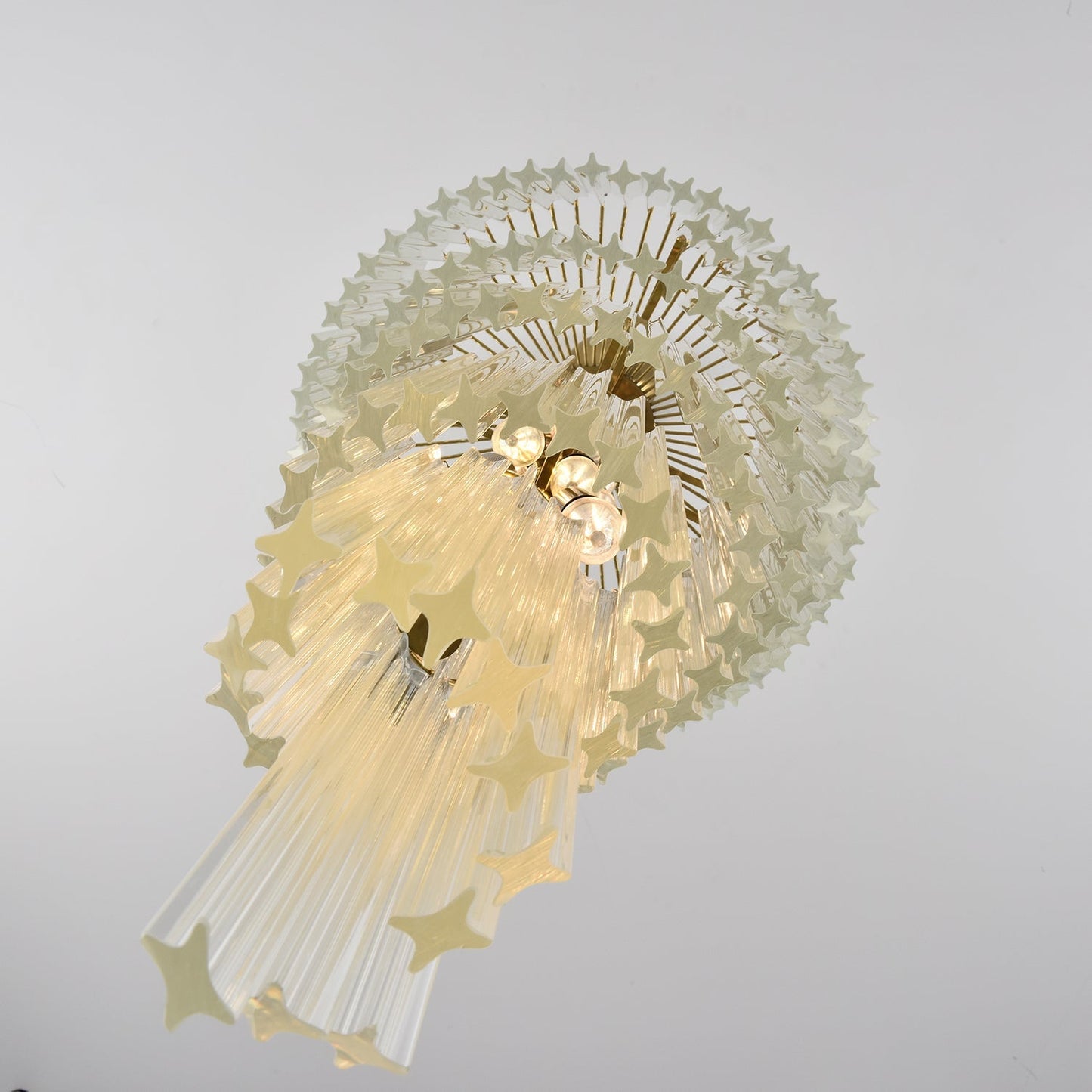 Transparent Twisting Raindrop Chandelier - CasaraHouse