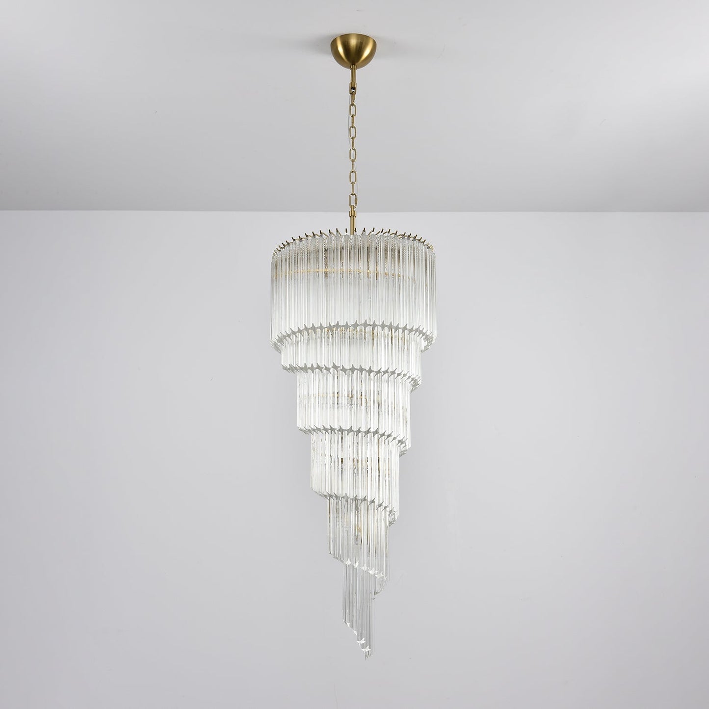 Transparent Twisting Raindrop Chandelier - CasaraHouse