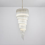 Transparent Twisting Raindrop Chandelier - CasaraHouse