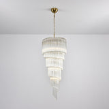 Transparent Twisting Raindrop Chandelier - CasaraHouse