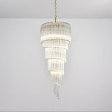 Transparent Twisting Raindrop Chandelier - CasaraHouse