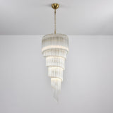 Transparent Twisting Raindrop Chandelier - CasaraHouse