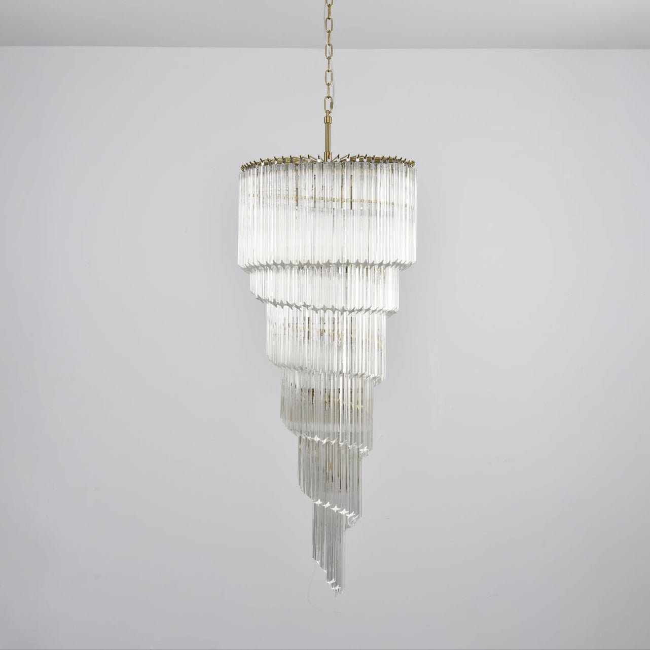 Transparent Twisting Raindrop Chandelier - CasaraHouse