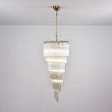 Transparent Twisting Raindrop Chandelier - CasaraHouse