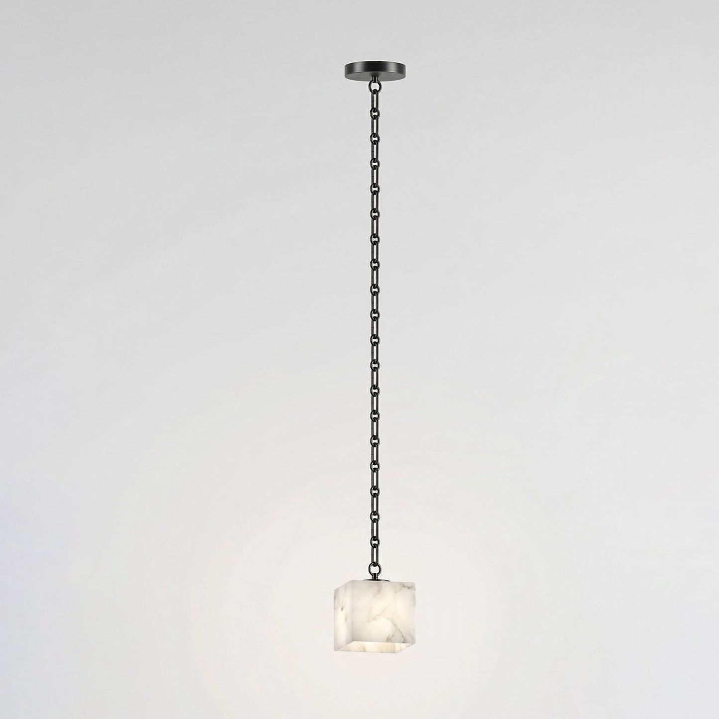 Cascade Chain Cube Alabaster Chandelier