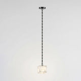 Cascade Chain Cube Alabaster Chandelier