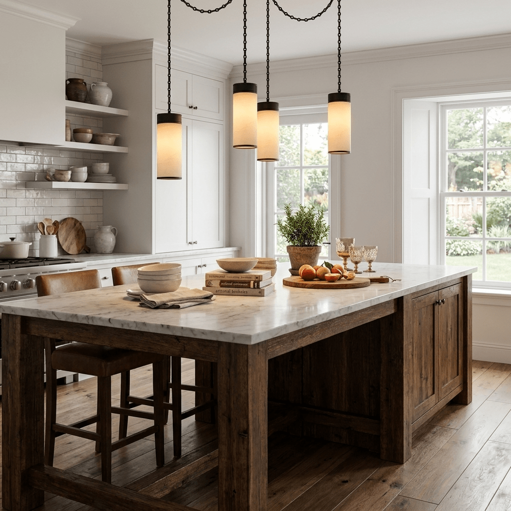 Cascading Chain Cylinder Alabaster Chandelier