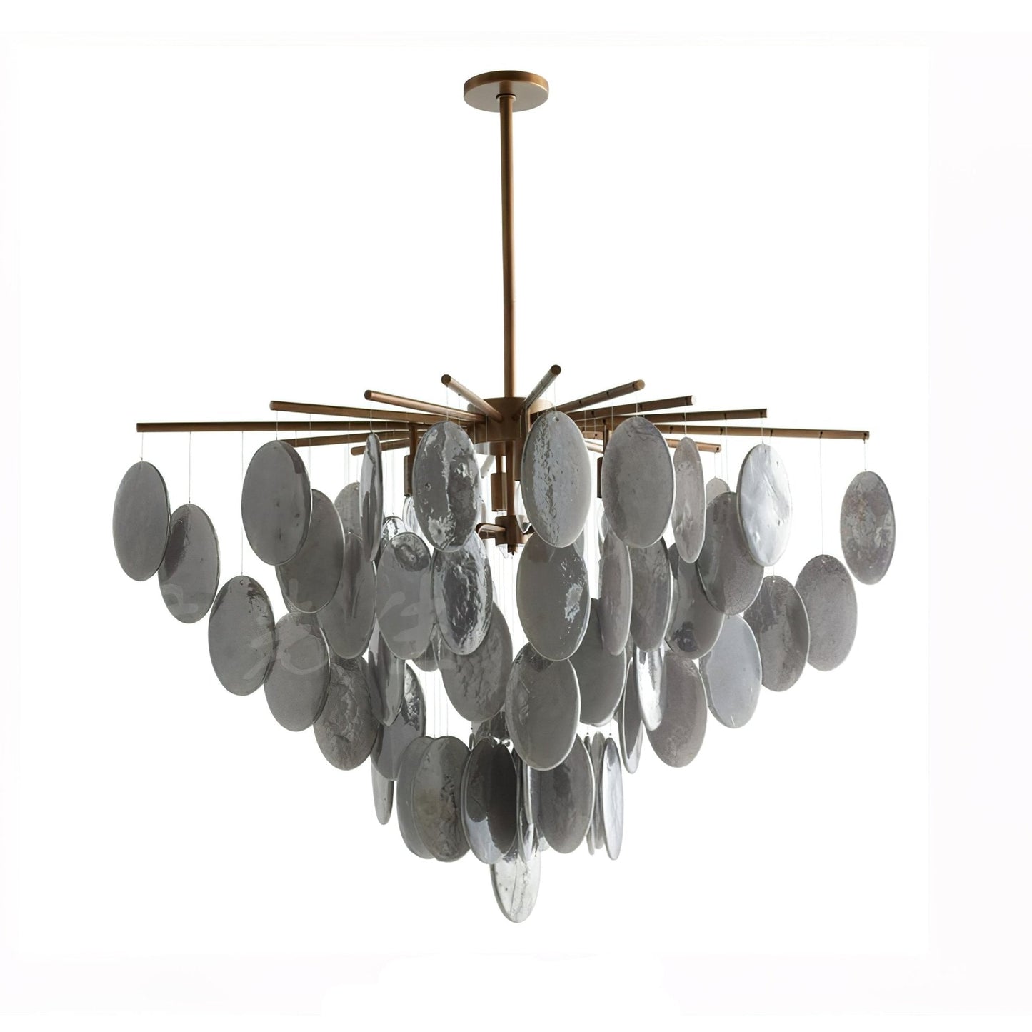 Geologic Round Fringe Chandelier 42"