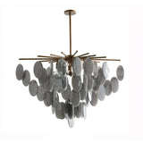 Geologic Round Fringe Chandelier 42"