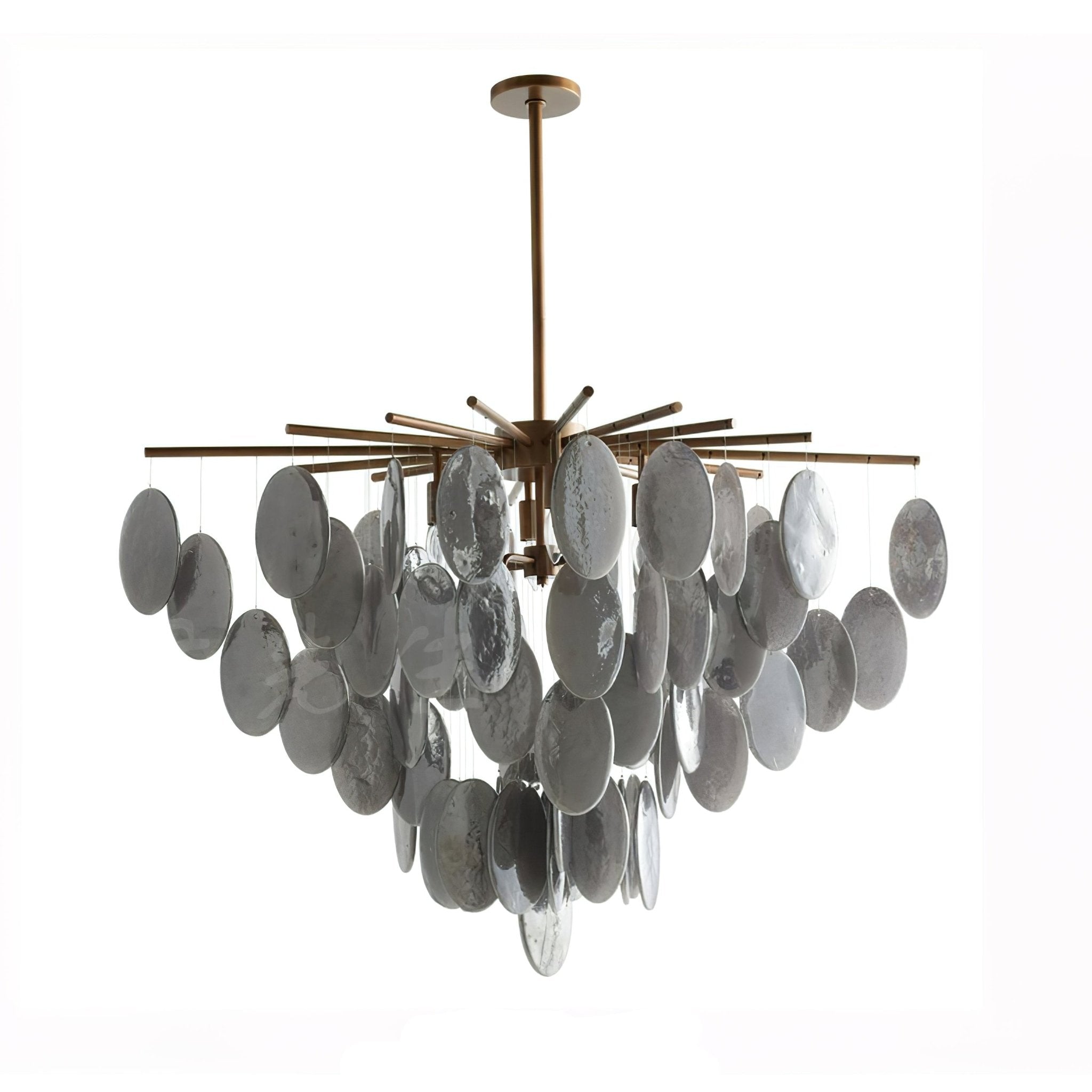 Geologic Round Fringe Chandelier 42"
