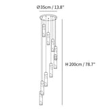 Celestial Alabaster Cascade Chandelier
