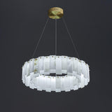 Celestial Alabaster Round Chandelier
