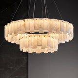 Celestial Alabaster Round Chandelier