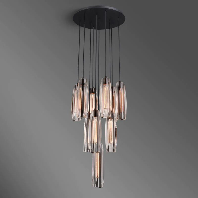 Chapt Crystal 10-Light Round Chandelier