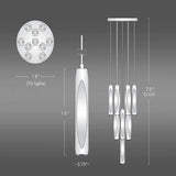 Chapt Crystal 10-Light Round Chandelier