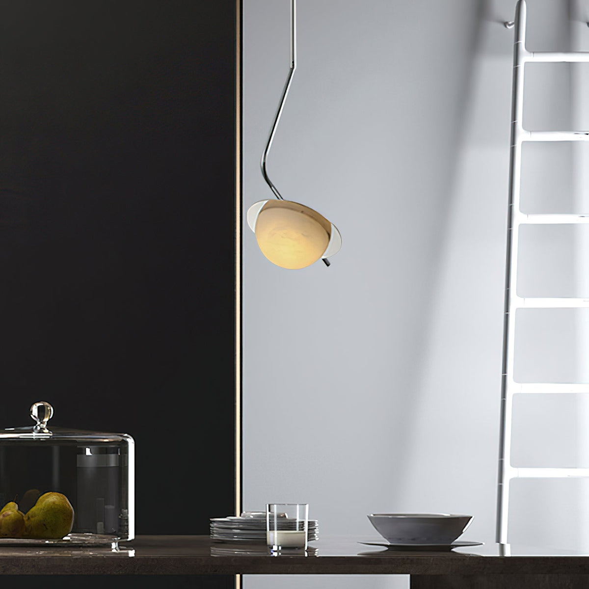 Chic Luminance Alabaster Pendant Light