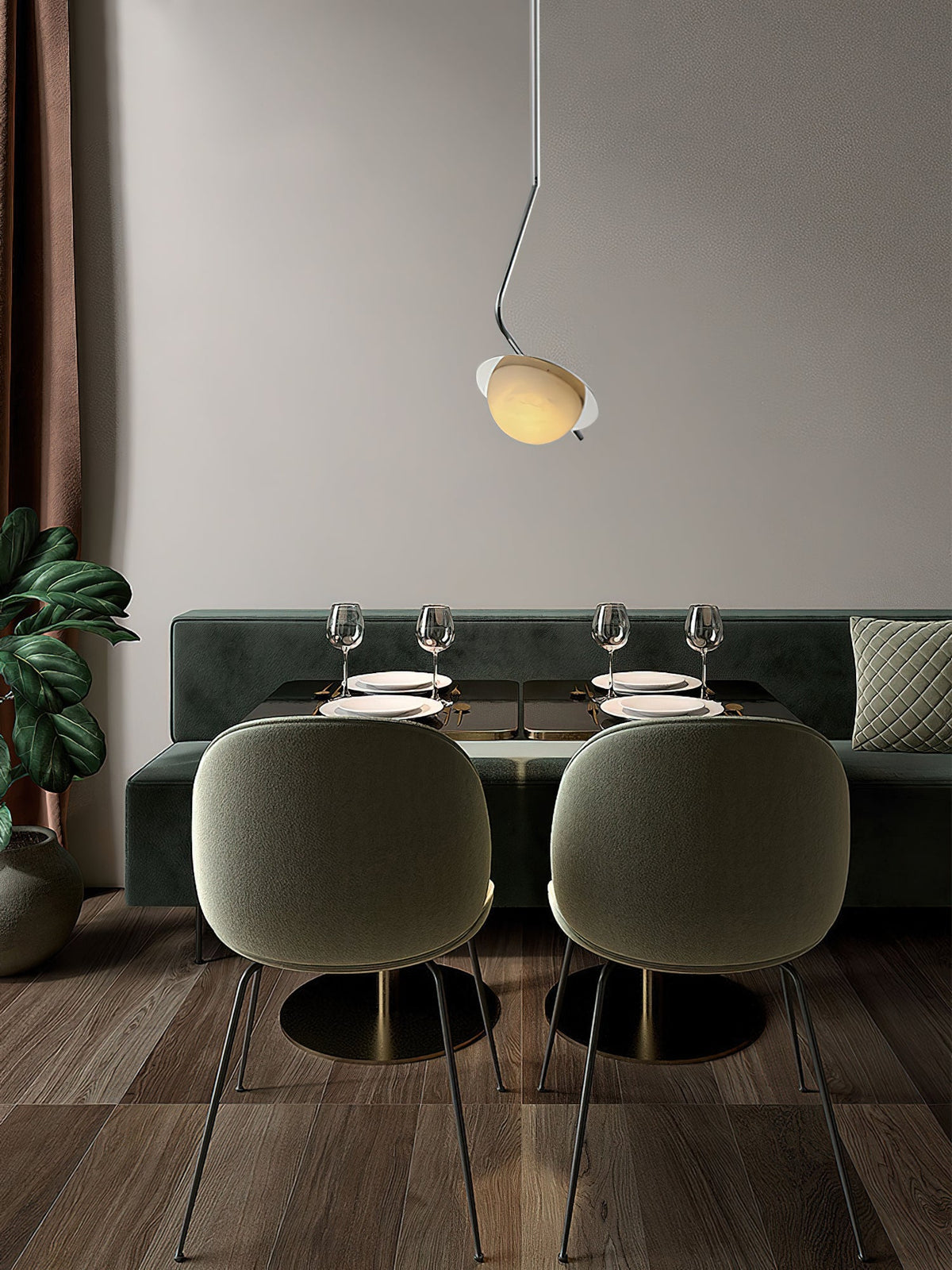 Chic Luminance Alabaster Pendant Light