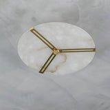 Clocks Alabaster Flush Mount