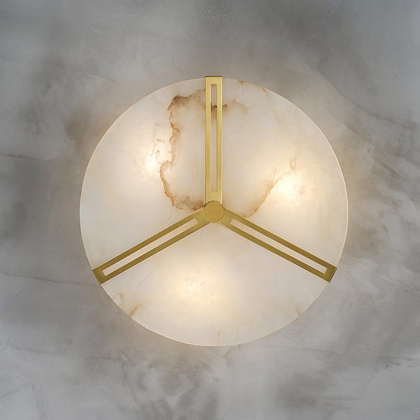 Clocks Alabaster Flush Mount