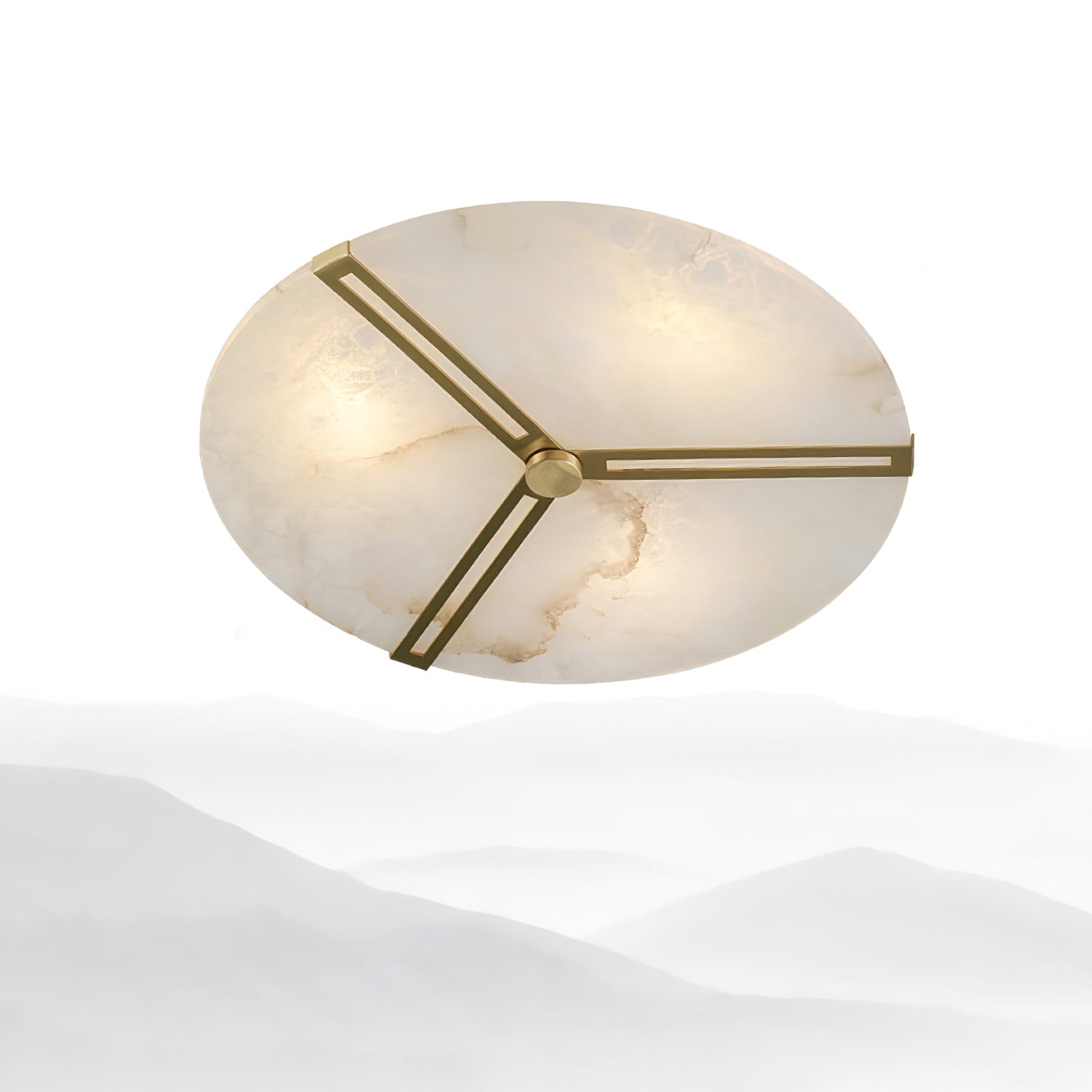 Clocks Alabaster Flush Mount