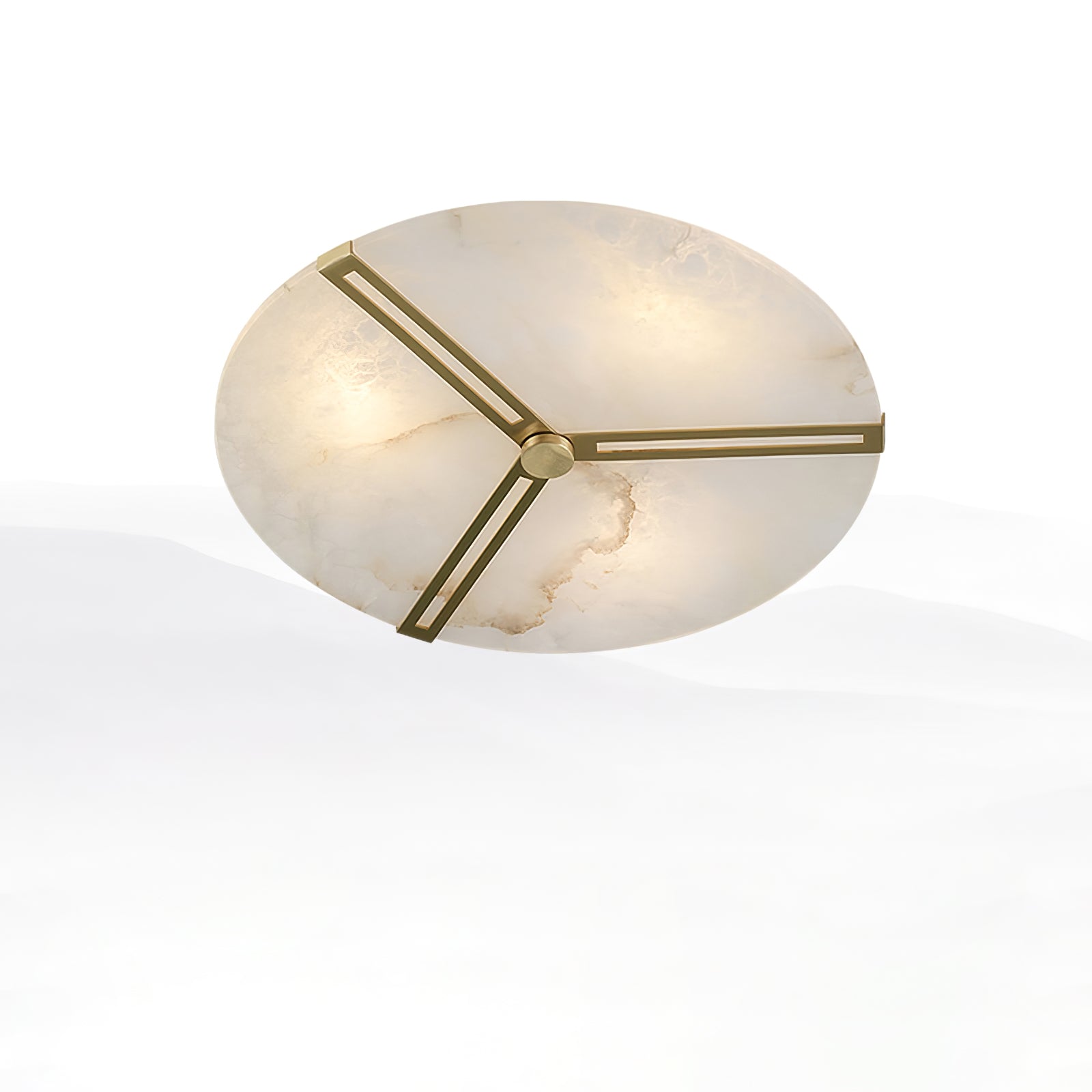 Clocks Alabaster Flush Mount