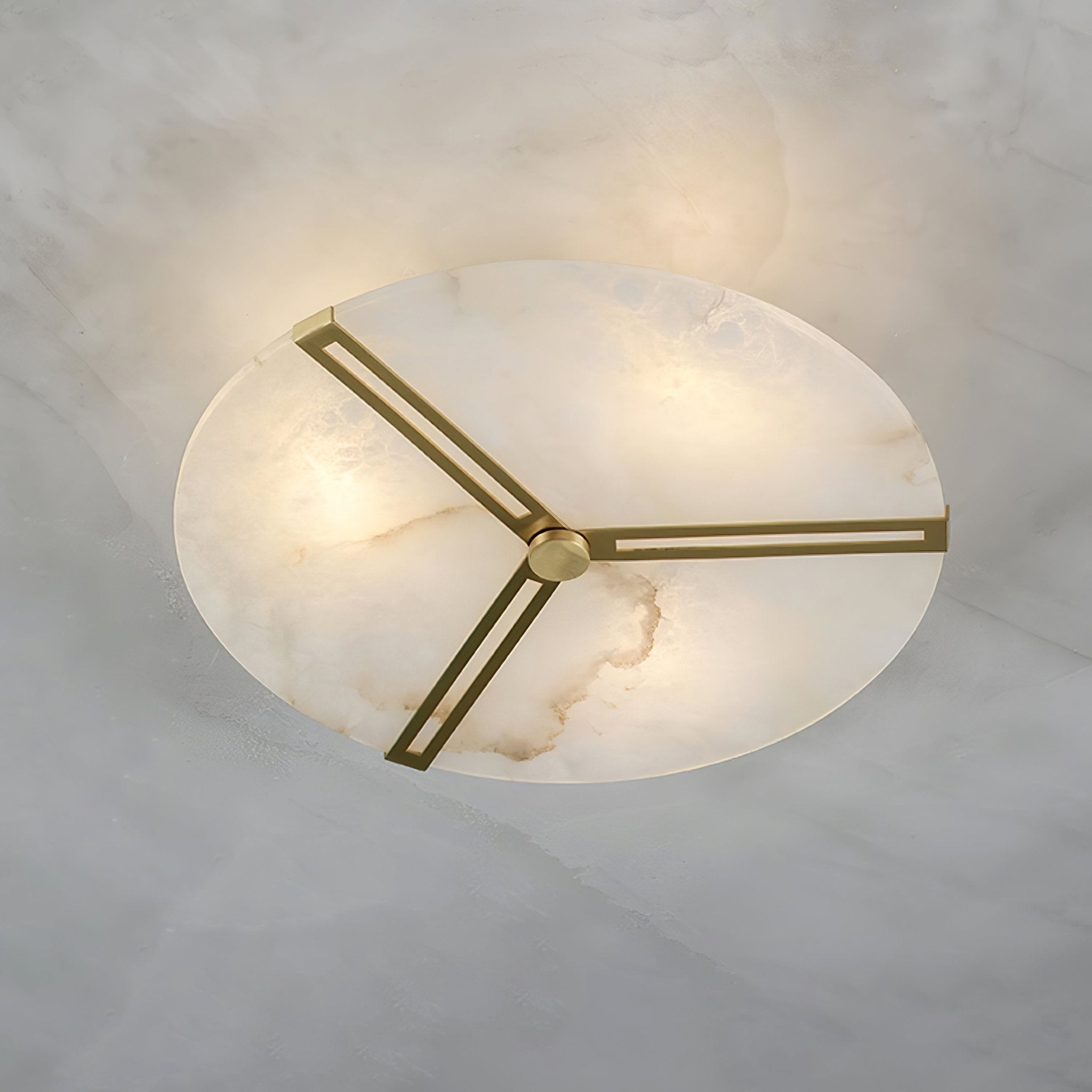 Clocks Alabaster Flush Mount