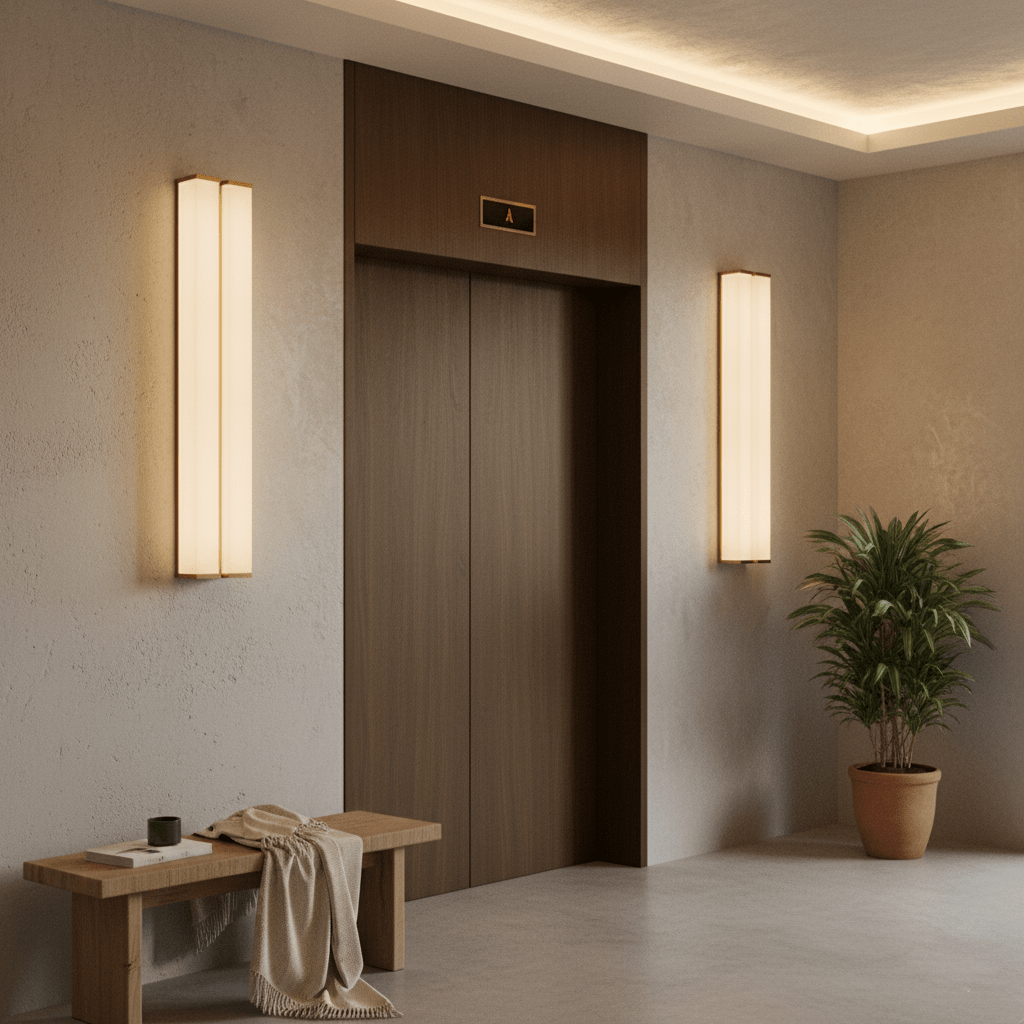 Columnar Fabric Sconce