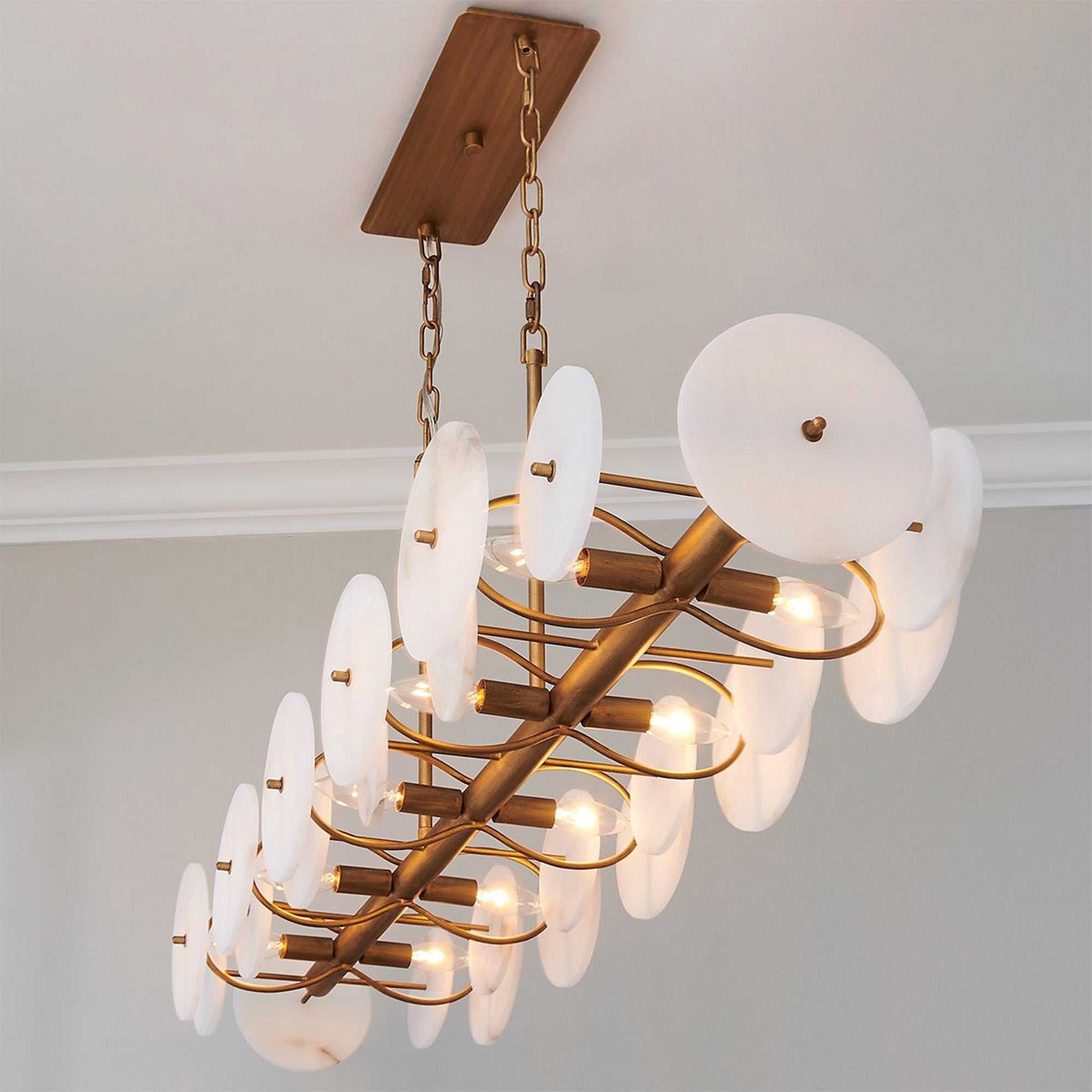 Selene Linear Alabaster Chandelier
