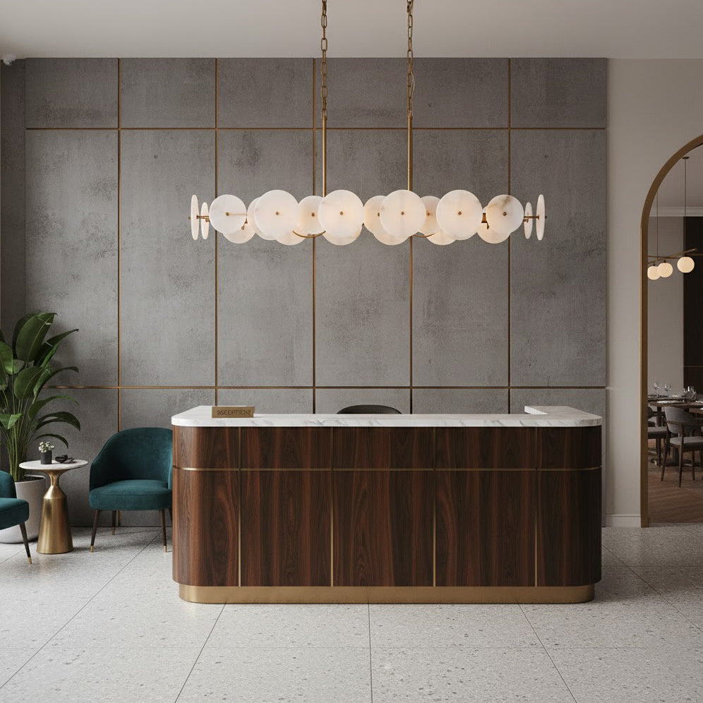Selene Linear Alabaster Chandelier