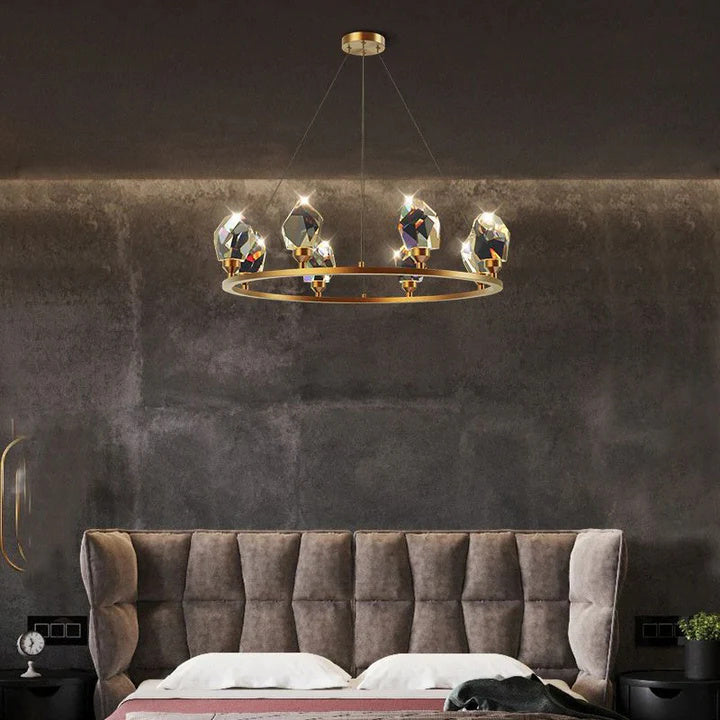 Alane Round Crystal Chandelier