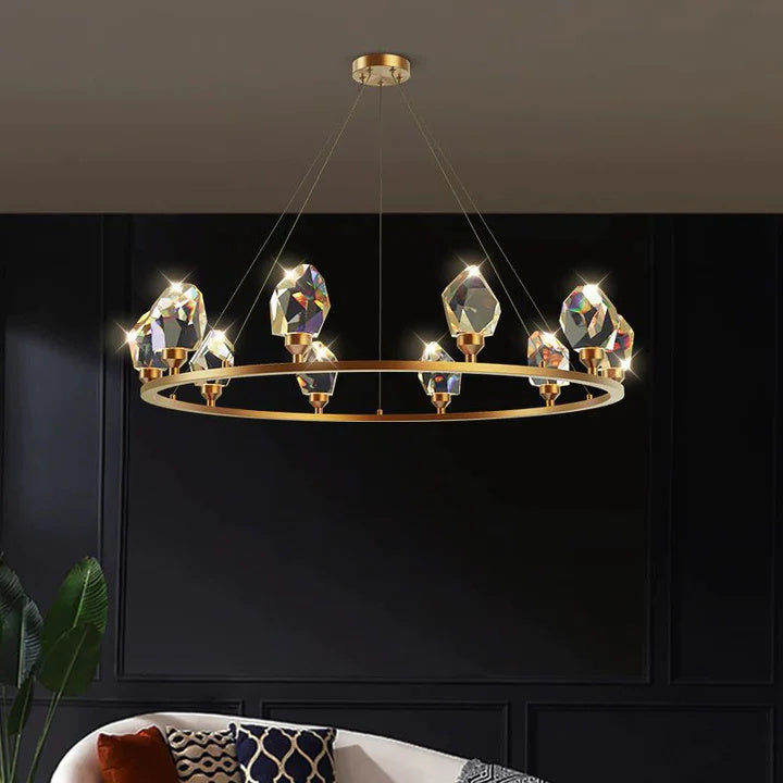 Alane Round Crystal Chandelier