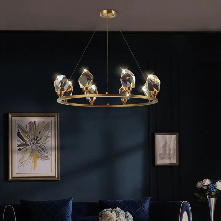 Alane Round Crystal Chandelier