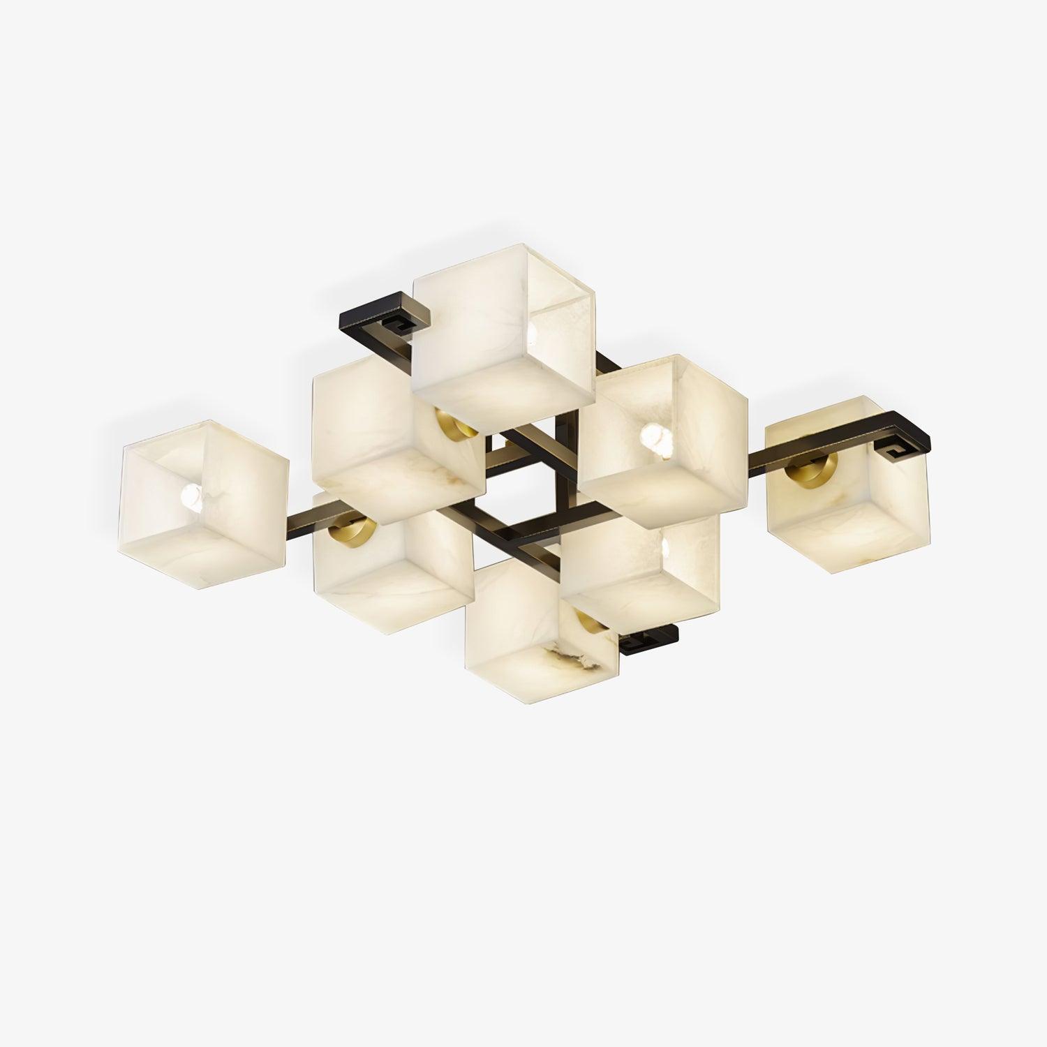 Cubist Alabaster Cluster Flush Mount