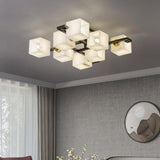 Cubist Alabaster Cluster Flush Mount