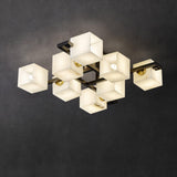 Cubist Alabaster Cluster Flush Mount