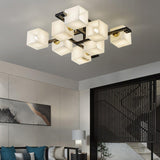 Cubist Alabaster Cluster Flush Mount