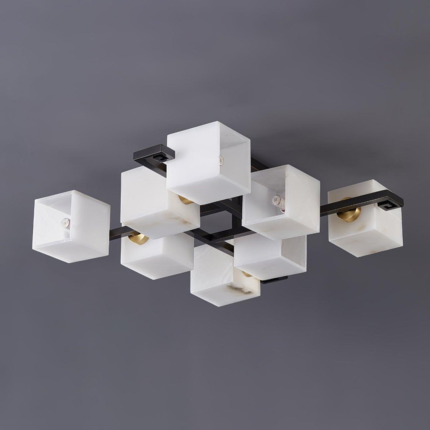 Cubist Alabaster Cluster Flush Mount