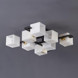 Cubist Alabaster Cluster Flush Mount