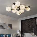 Cubist Alabaster Cluster Flush Mount