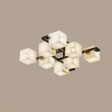 Cubist Alabaster Cluster Flush Mount