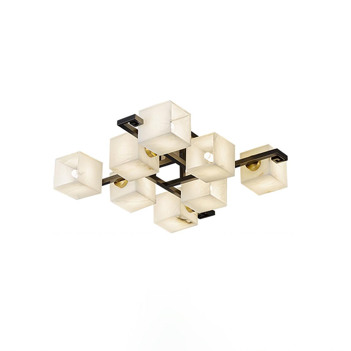 Cubist Alabaster Cluster Flush Mount