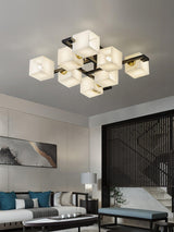 Cubist Alabaster Cluster Flush Mount