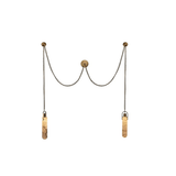 Cylindrical Cluster Alabaster Chandelier