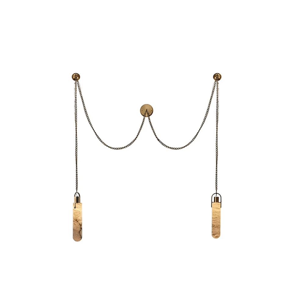 Cylindrical Cluster Alabaster Chandelier