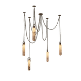 Cylindrical Cluster Alabaster Chandelier